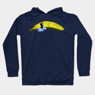 Lonely Crying Banana Lying Down You Hurt My Peelings Hoodie